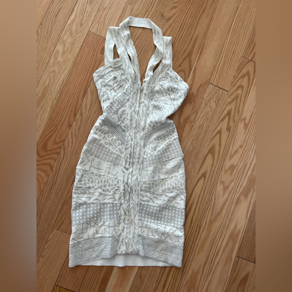 Herve Leger Winter Wonderland Bandage Dress